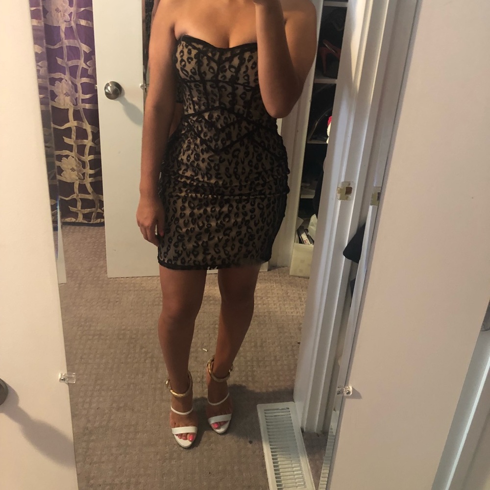 Strapless Bebe dress